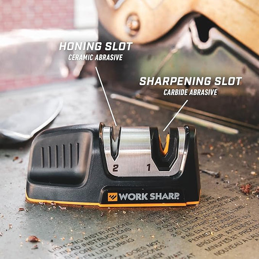 Work Sharp Kitchen Edge Sharpener - Ergonomic - For Chef, Santoku, Paring, & Serrated Knives