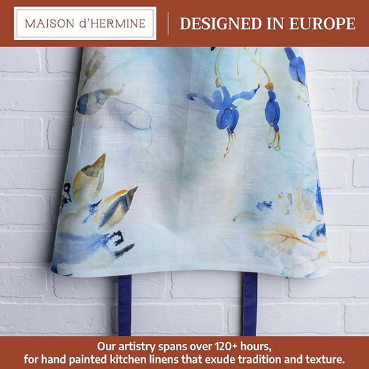 Maison d' Hermine 100% Cotton Apron for women with Pocket Kitchen Chef Apron for Men Cooking Spring Summer