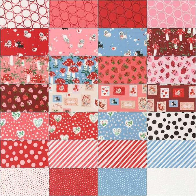 Lizzy House Funny Valentine Layer Cake 42 10-inch Squares Moda Fabrics 37140LC