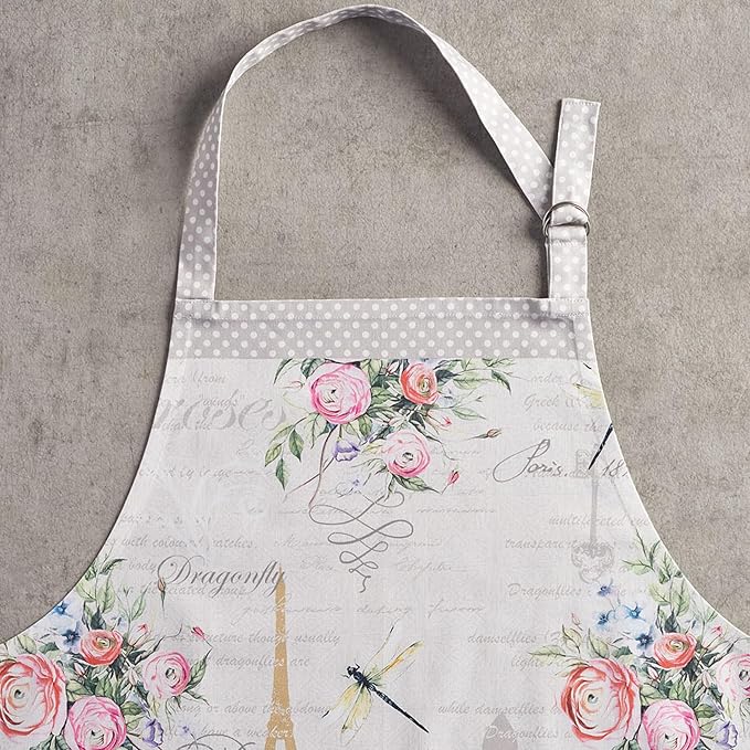 Maison d' Hermine 100% Cotton Apron for women with Pocket Kitchen Chef Apron for Men Cooking Spring Summer