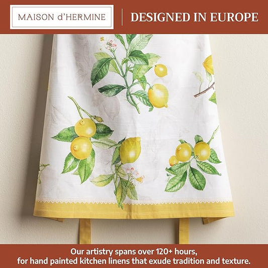 Maison d' Hermine 100% Cotton Apron for women with Pocket Kitchen Chef Apron for Men Cooking Spring Summer