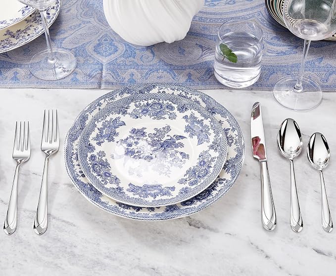 KEAWELL Premium Astra 8-Piece 8.3 inch Dinner Fork Set – 18/10 Stainless Steel Mirror-Finished Silverware with Diamond-Faceted Handles, Comfortable Grip and Dishwasher Safe (8, Dinner Forks)