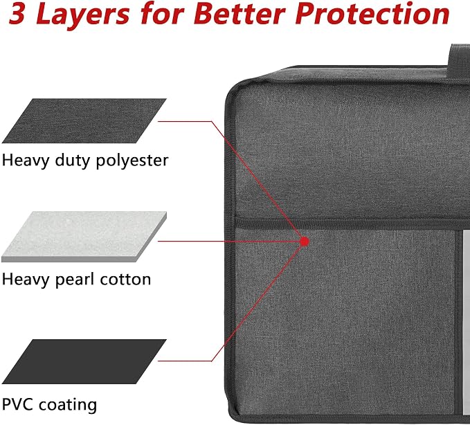 Dust Cover Compatible with Nespresso Vertuo Next Deluxe Coffee, Nespresso Vertuo Plus Deluxe Coffee, The Pearl Cotton Inside Enhances Protection of The Machine -Dark Grey