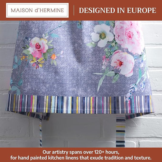Maison d' Hermine 100% Cotton Apron for women with Pocket Kitchen Chef Apron for Men Cooking Spring Summer