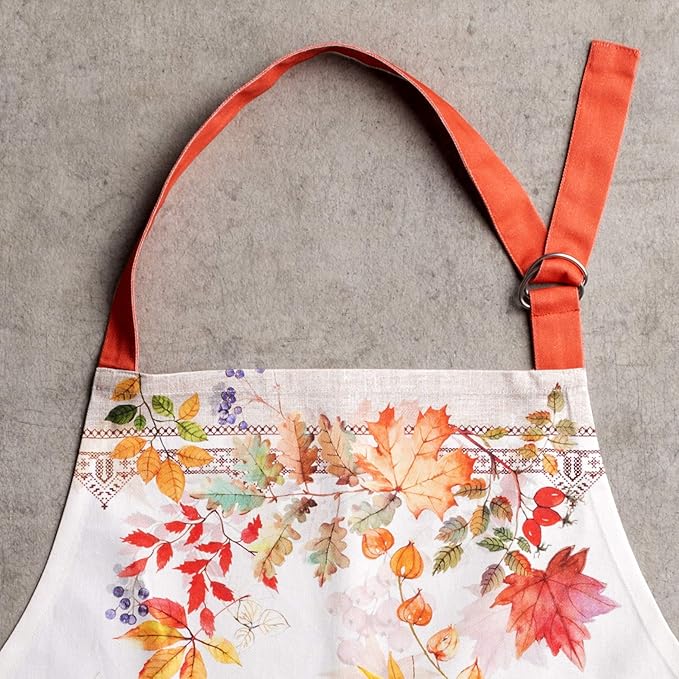 Maison d' Hermine 100% Cotton Apron for women with Pocket Kitchen Chef Apron for Men Cooking Spring Summer