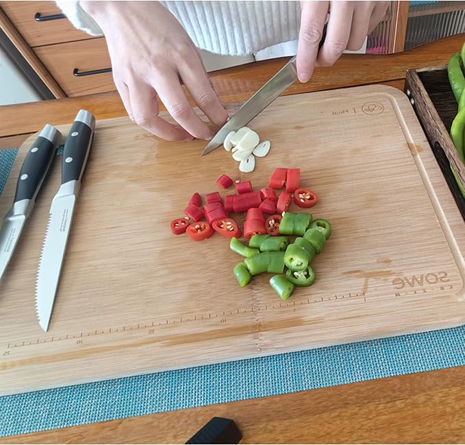 3-Piece Kitchen Knife Set,Fruit Knife Set,Precision Forged High-Carbon Stainless Steel, Black Ergonomic Handle, 3.5" & 5" Straight & Serrated Edge