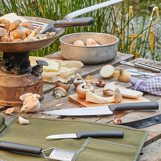 triangle Chef’s Knife - 7” Stainless Steel Blade - Lightweight, Balanced Handle - Dishwasher Safe - Made in Germany