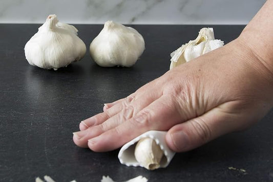 Garlic Peeler - Silicone Easy Roll Garlic Roller Tube - Sturdy Thick Odor Free Silicone - Removes Garlic Peels in Seconds - Peels Multiple Cloves - BPA Free