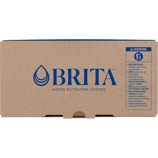 Brita Small 6-Cup Water Filter Pitcher with BritaPlus Filter, WQA NSF/ANSI Certified, Reduces 2X Contaminants vs. Standard, Removes Chlorine Taste & Odor, Reduces Zinc Copper Mercury, Stone Blue