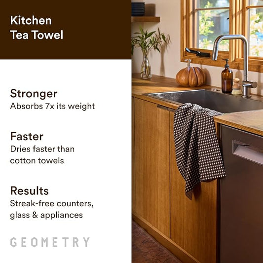 GEOMETRY Spring Kitchen Towels - Quick Dry Microfiber Cloth Spring & Summer Dish Towels for Kitchen Drying - Premium Quick Dry Towel - Cherry Bow, 18" x 30" - 1-Pack
