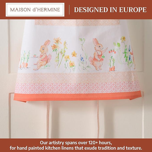 Maison d' Hermine 100% Cotton Apron for women with Pocket Kitchen Chef Apron for Men Cooking Spring Summer