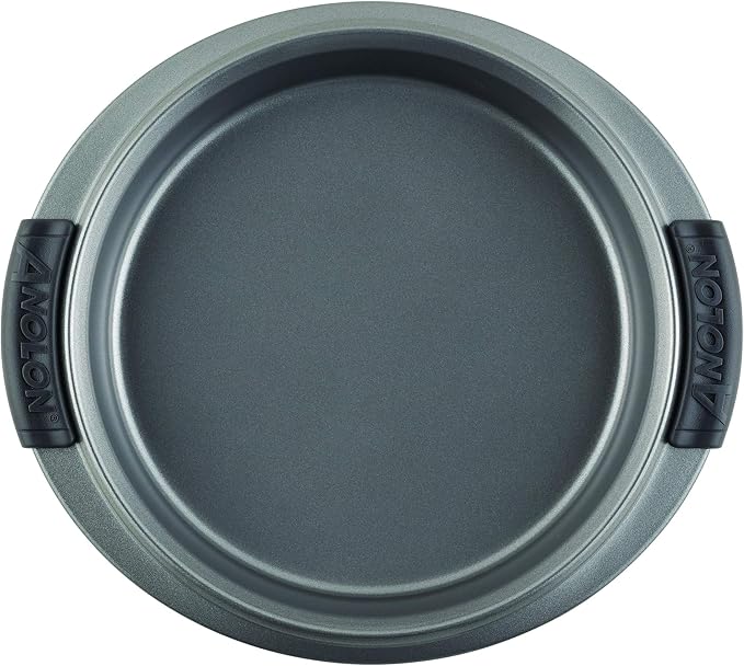 Anolon Advanced Nonstick Baking Pan / Nonstick Cake Pan, Round - 9 Inch, Gray, 1 Count (Pack of 1)