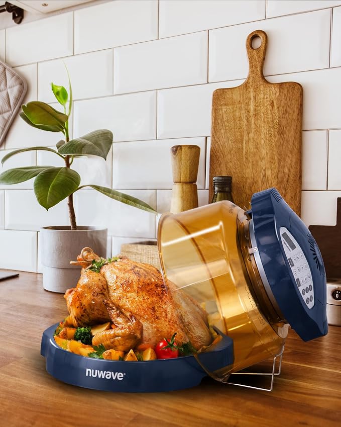 Nuwave Pro Plus 2 Air Fryer Oven, Infrared Countertop Convection, No Defrost No Preheat, Triple Combo Heating, 10-in-1 Multicooker, PFAS & BPA Free, 10LB Capacity, Dishwasher Safe Parts, 20660V03U