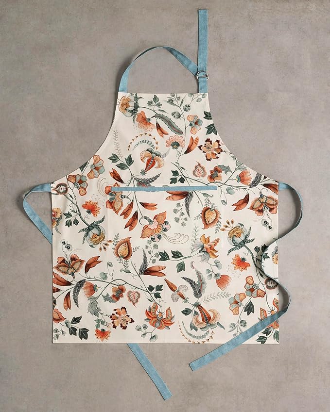 Maison d' Hermine 100% Cotton Apron for women with Pocket Kitchen Chef Apron for Men Cooking Spring Summer