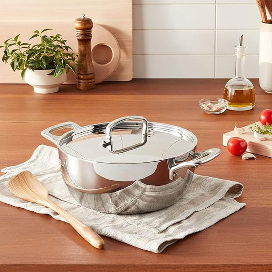 Cuisinart French Classic Tri-Ply Stainless 4.5-Quart Dutch Oven with Cover