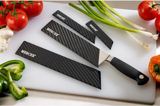 Mercer Culinary 4-Piece Felt Lined Knife Guard Set