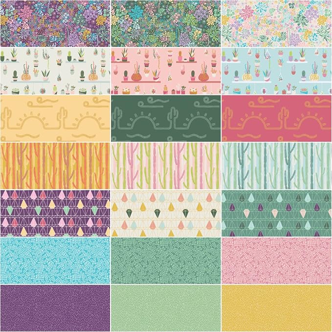 Melissa Lee Arid Oasis 5" Stacker 42 5-inch Squares Charm Pack Riley Blake Designs 5-12490-42