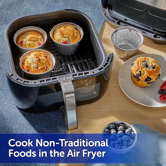 Reynolds Kitchens Air Fryer Cups, Easily Cook Individual Air Fryer Food and Non-Traditional Foods, Great for Meal Prepping and Picky Eaters, Oven-Safe and Grill-Safe, 40 Pack, 8 fl oz.