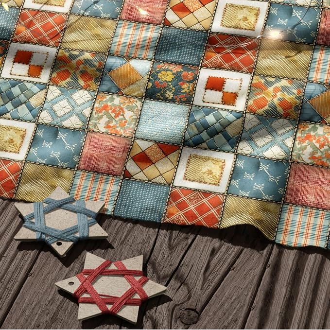 100% Cotton Fabric by the Yard – Turkish Quality Quilting & Sewing Fabric, 1 Yard x 1.69 Yards Wide, Patchwork Cotton for Crafts
