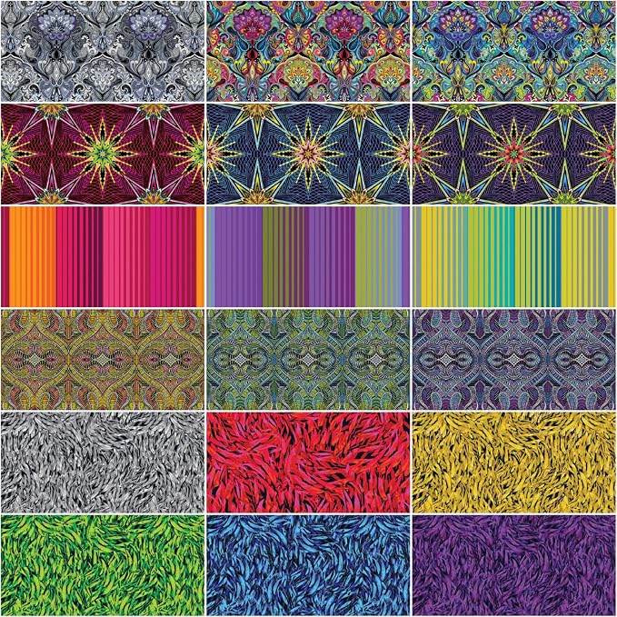 Paula Nadelstern What If 18 Fat Quarters Benartex, Assorted