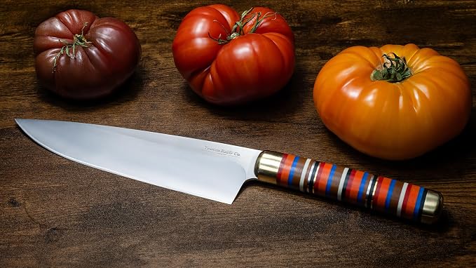 TOUCAN Chef Knife – 8-inch Blade Kitchen Knife – High-Hardness Japanese Steel Knives and Multicolored Handle – Ultra-Sharp Paring Knives – Birthday Gifts for Women and Men