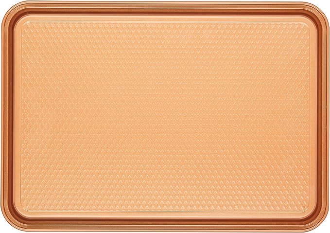 Ayesha Curry Kitchenware Bakeware Nonstick Baking Cookie, Loaf, Cake Pan Set, 7-Piece, Copper