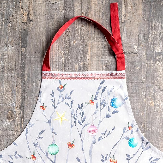 Maison d' Hermine 100% Cotton Apron for women with Pocket Kitchen Chef Apron for Men Cooking Spring Summer