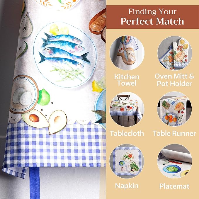 Maison d' Hermine 100% Cotton Apron for women with Pocket Kitchen Chef Apron for Men Cooking Spring Summer