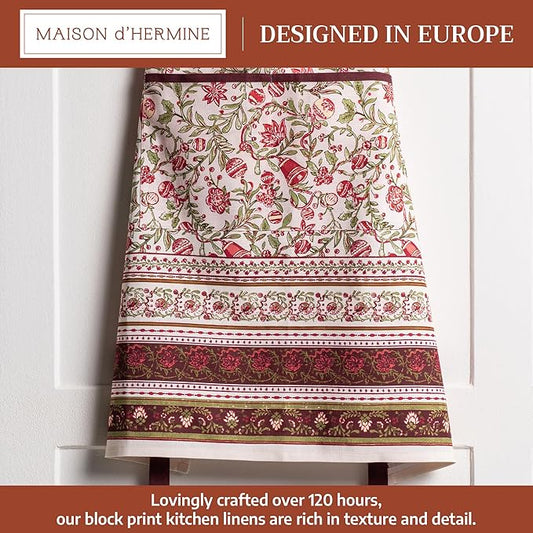 Maison d' Hermine 100% Cotton Apron for women with Pocket Kitchen Chef Apron for Men Cooking Spring Summer