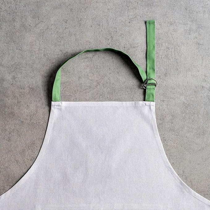 Maison d' Hermine 100% Cotton Apron for women with Pocket Kitchen Chef Apron for Men Cooking Spring Summer