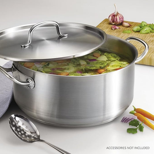 Tramontina Pro-Line Stainless Steel 9-Quart Dutch Oven Pot with Lid, NSF-Certified