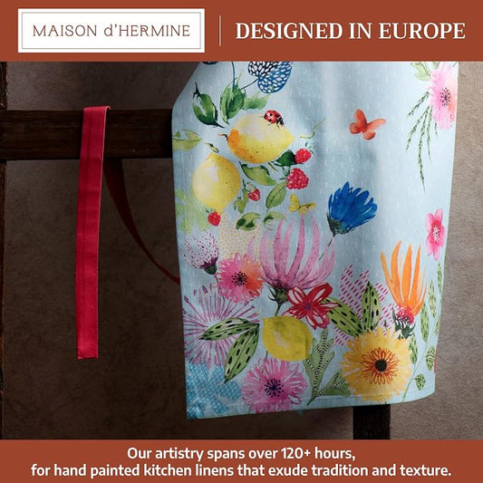 Maison d' Hermine 100% Cotton Apron for women with Pocket Kitchen Chef Apron for Men Cooking Spring Summer