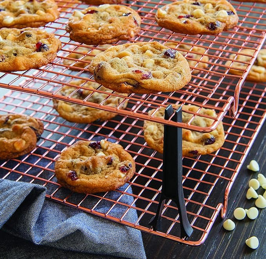 Nordic Ware Stackable Cooling 2 Copper Racks Plus 4 Snap-On Legs, 16.875 in ร 11.5 in ร 0.75 in