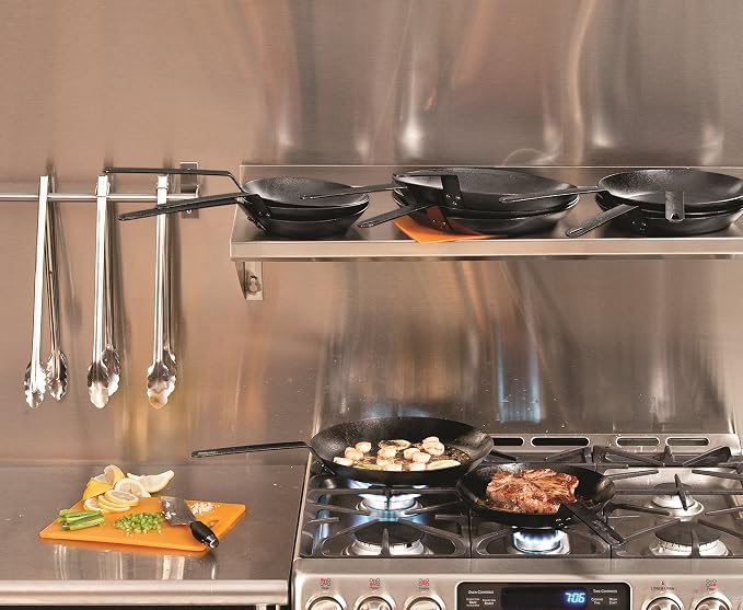 Lodge Pre-Seasoned Carbon Steel Skillet - Use in the Oven, on the Stove, on the Grill, or Over a Campfire - 15 Inch