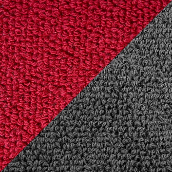 RITZ Terry Pocket Mitt & Hot Pad: Unparalleled Heat Resistant, Durable 100% Cotton – Ergonomically Designed for Optimal Grip – Easy-Care Machine Washable – 4-Pack, Graphite/Paprika