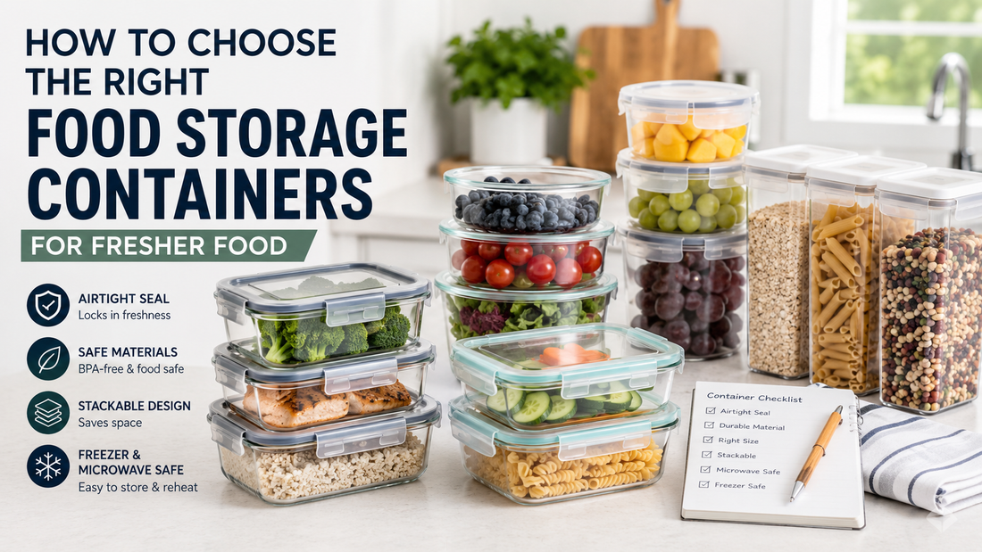 How to Choose the Right Food Storage Containers for Fresher Food