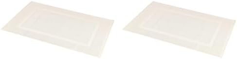Amazon Basics Banded Bathroom Bath Rug Mat, Machine Washable, Super Absorbent, 100% Cotton, 20" W x 31" L, Cream (Pack of 2)