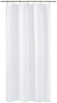 N&Y HOME Fabric Shower Curtain Liner Stall Size 42 by 72 inches, White