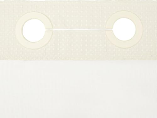 RiverDream Heavyweight Waffle No Hook Shower Curtain with Liner,Cream,36x74