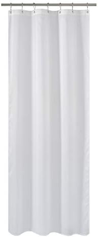 N&Y HOME Fabric Shower Curtain or Liner Stall Size 36 x 72 Inches, White