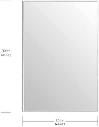2 Pack 24"x36" Bathroom Vanity Mirror for Over Sink, Frameless Wall Mirror