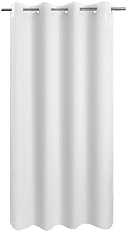 River Dream No Hook Stall Shower Curtain or Liner Microfiber White, 54x74