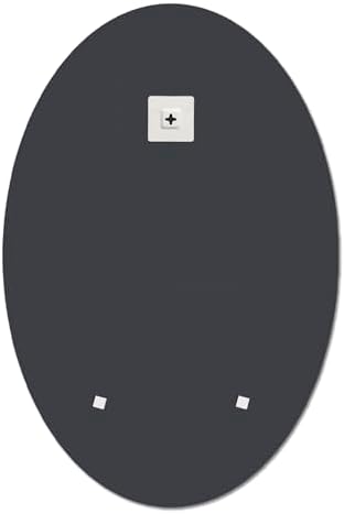 Bathroom Mirror for Over Sink 16" x 24" Oval Frameless Wall Mirror