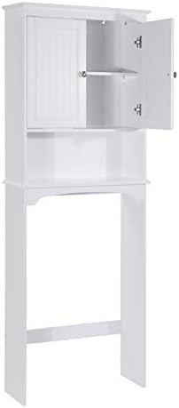 Spirich Over The Toilet Storage Cabinet with Doors, Bathroom Organizer