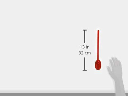 Mercer Culinary Hell's Tools Hi-Heat Mixing Spoon, 12 Inch, Red
