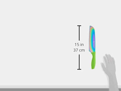 Hampton Forge Kitchen Essentials Kitchen Tools & Cutlery Collection, Kitchen Accessories & Cutlery, Rainbow Titanium Knife Set, 10-Piece