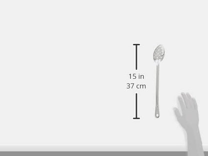 Winco Stainless Steel Basting Spoon, Perforated, 15", 1.2mm