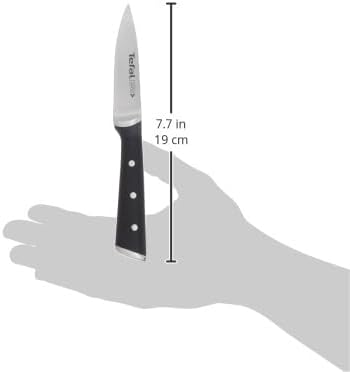 Tefal Ice Force Peeling Knife 9 cm | German Stainless Steel, Ice Force Technology -80 °C, Precise Cutting, Riveted Handle, Corrosion Resistant and Dishwasher Safe