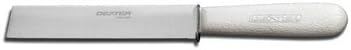 Dexter Russell Sani-Safe (09453) Vegetable/Produce Knife, 5", with Metal Finger Guard, Stain-Free, high-Carbon Steel Blade, Textured Polypropylene Handle, S185