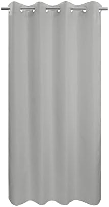 River Dream No Hook Stall Shower Curtain or Liner Microfiber Grey, 54x80